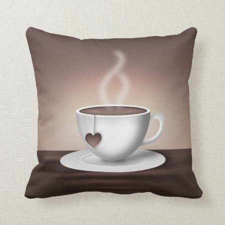 Coffee Latte Accent Pillow