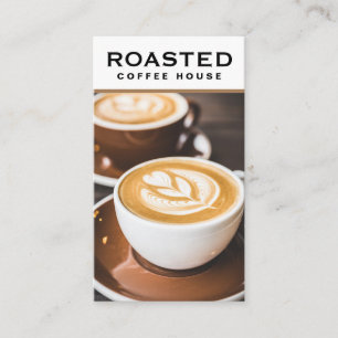 Coffee Latte   Cafe Barista Business Card