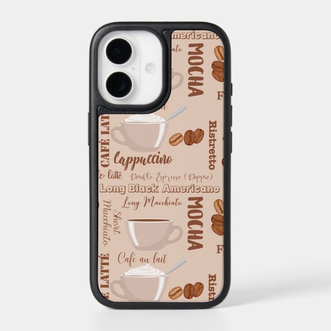 Coffee Latte Cappuccino Images Otterbox iPhone Case (Back)
