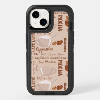 Coffee Latte Cappuccino Images Otterbox Iphone 14 Case by MegaCase at Zazzle