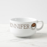 Coffee Latte Personalized Barista Coffee Lover Soup Mug