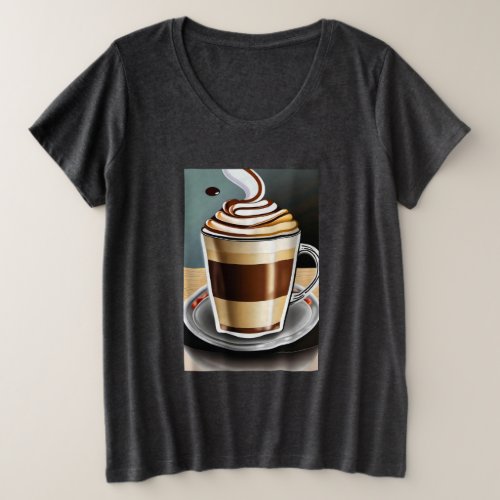 Coffee latte  plus size T_Shirt