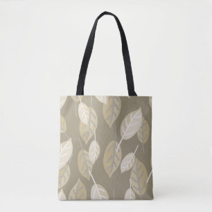 coffee leaves tote bag