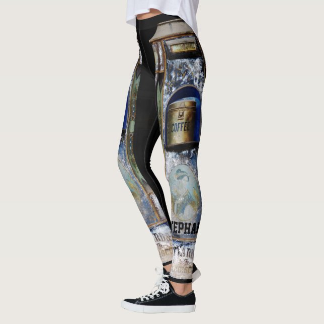 COFFEE Leggings with Personalized Name (Left)