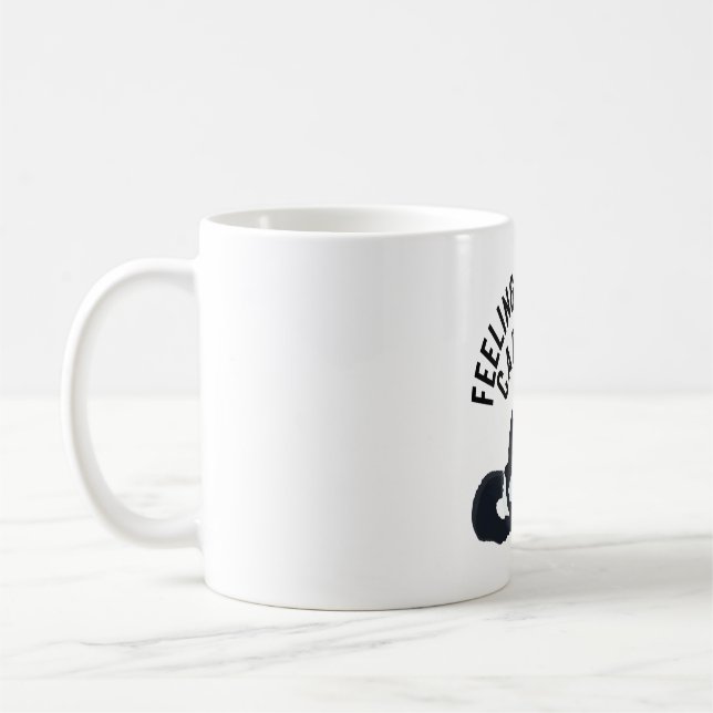 Coffee Lemur Illustration Cute Madagascar Primate  Mug (Left)