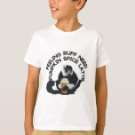 Coffee Lemur Illustration Cute Madagascar Primate  T-Shirt