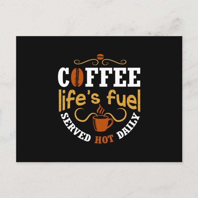 Coffee Life's Fuel Postcard (Front)