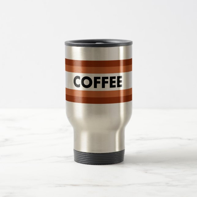 coffee lines traveler travel mug (Center)