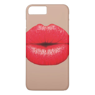 Coffee Lips kiss kiss pop art iPhone 8 Plus/7 Plus Case