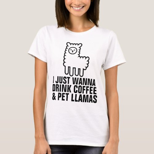 COFFEE  LLAMAS T_Shirts