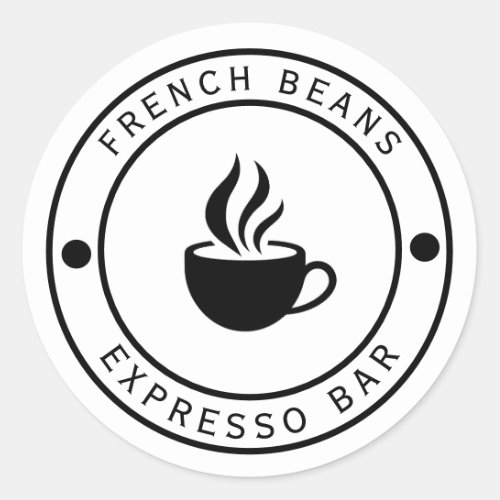 Coffee logo Typography Sticker