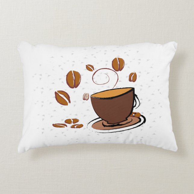 Coffee Love Accent Pillow (Front)
