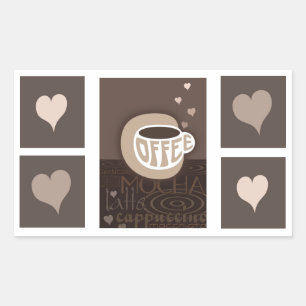 Coffee Love Art Stickers