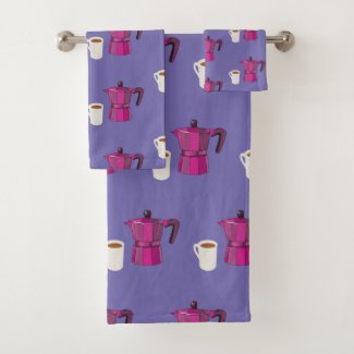 Coffee Love  Bath Towel Set