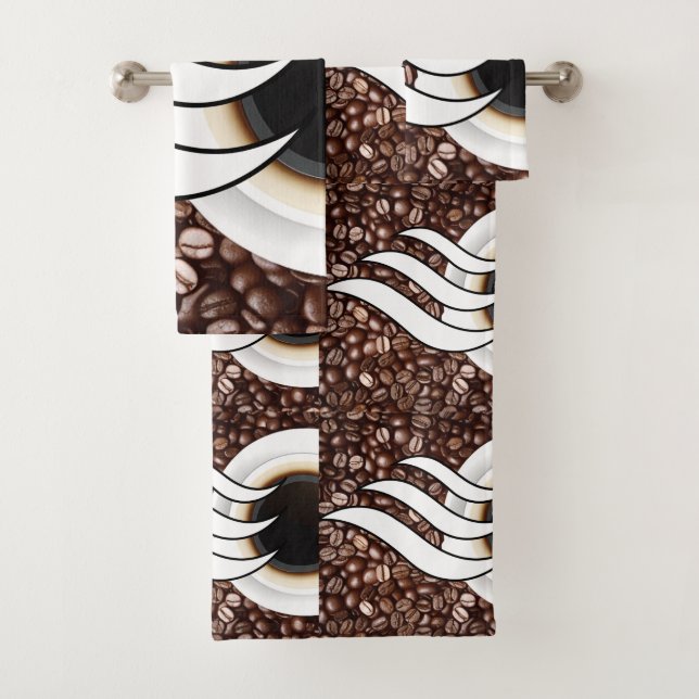 Coffee Love Bath Towel Set (Insitu)