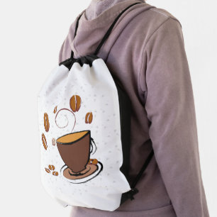Coffee Love Drawstring Bag