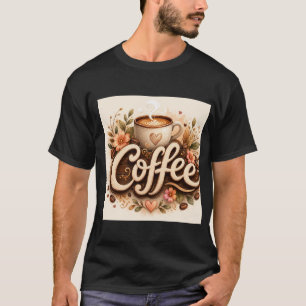 Coffee Love Floral T-Shirt