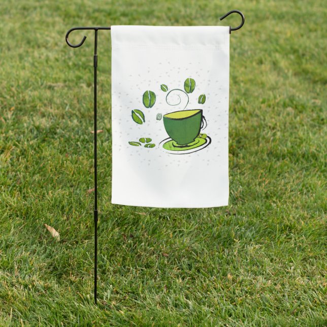 Coffee Love Garden Flag (In SItu)