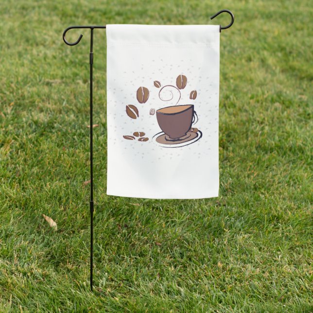 Coffee Love Garden Flag (In SItu)