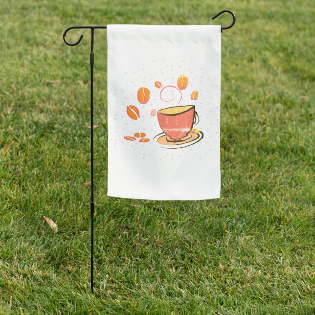 Coffee Love Garden Flag (In SItu)