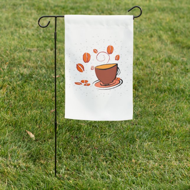 Coffee Love Garden Flag (In SItu)