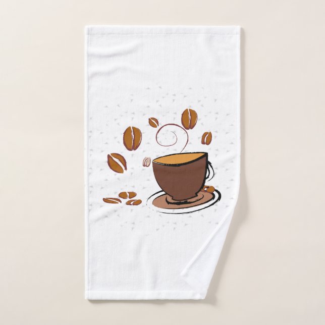 Coffee Love  Hand Towel (Hand Towel)