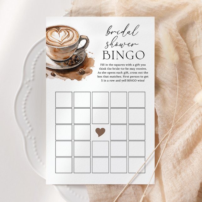 Coffee Love is Brewing Bingo Bridal Shower Game (Creator Uploaded)