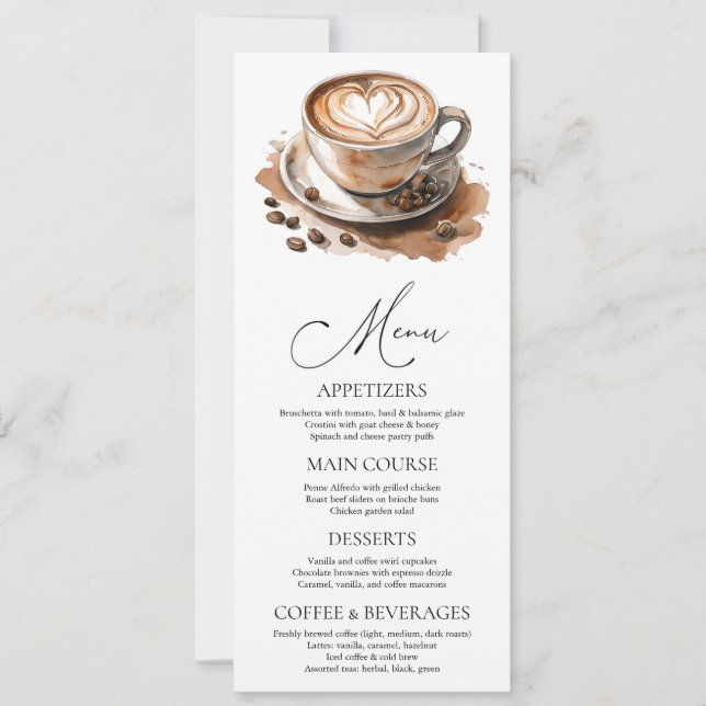 Coffee Love is Brewing Bridal Shower Invitation (Front)