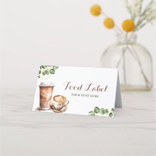 Coffee Love is Brewing Food Label App Appointment Card