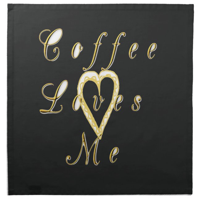 Coffee love me. napkin (Front)