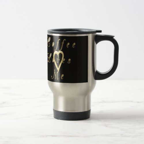 Coffee love me travel mug