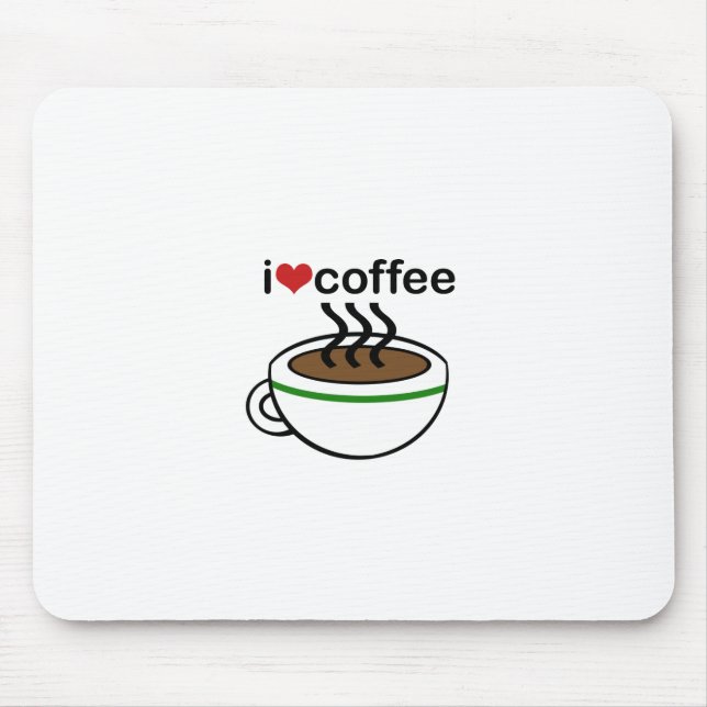 Coffee Love Mouse Pad (Front)