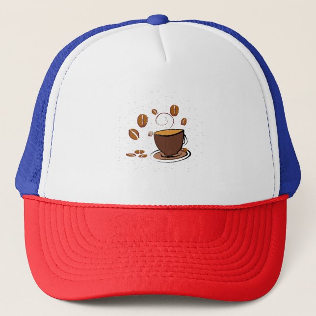 Coffee Love Trucker Hat (Front)