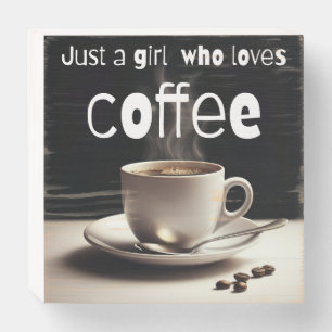 Coffee Love Wooden Box Sign