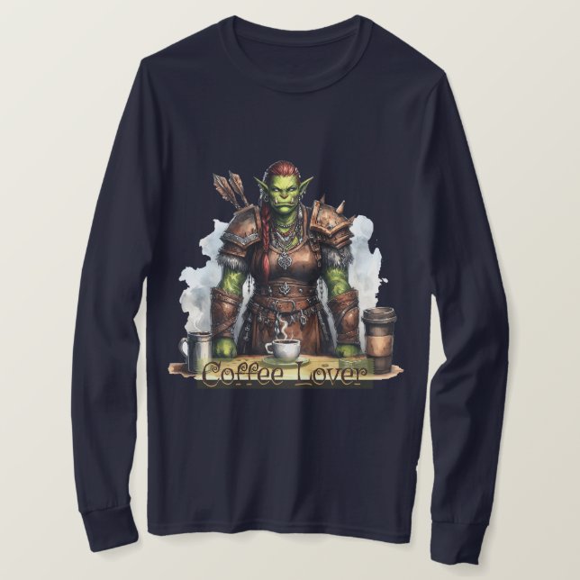 Coffee Lover - A Cute and Funny T-Shirt for Fantas (Design Front)