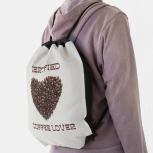 Coffee Lover And Coffee Lifeline Drawstring Bag