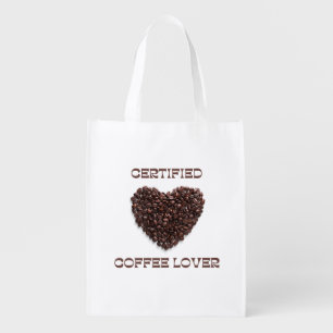 Coffee Lover And Coffee Lifeline   Grocery Bag