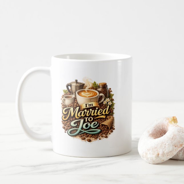 Coffee Lover Barista Humor Mug (With Donut)