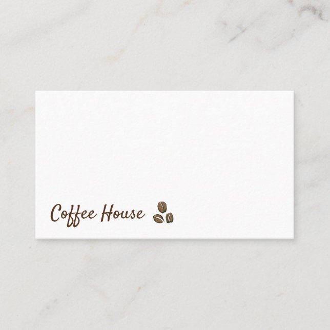 Coffee Lover Business Card (Front)