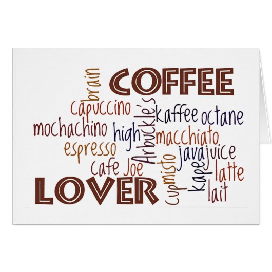 Coffee Lover Cards (Front Horizontal)