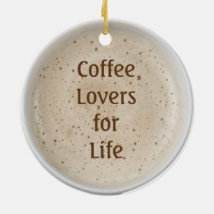 Coffee Lover Ceramic Ornament