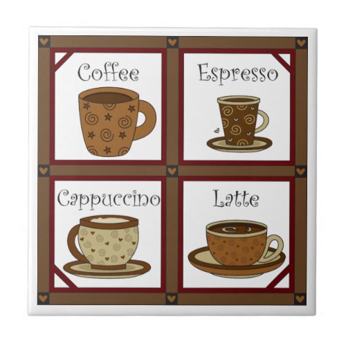 Coffee Lover Ceramic Tile