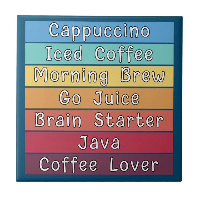 Coffee Lover    Ceramic Tile (Front)