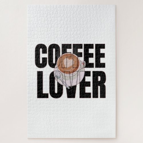 Coffee Lover – Coffee Addict Morning Caffeine Desi Jigsaw Puzzle