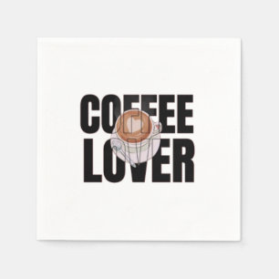 Coffee Lover – Coffee Addict Morning Caffeine Desi Napkins