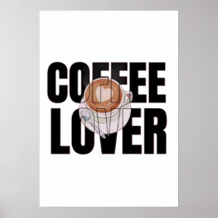 Coffee Lover – Coffee Addict Morning Caffeine Desi Poster