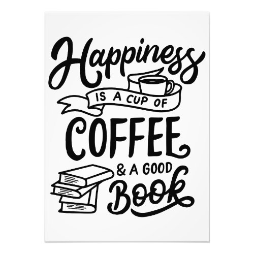 Coffee Lover Coffee And A Good Book Photo Print