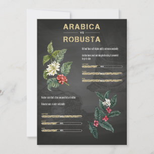 Coffee Lover Coffee Arabica Robusta Save The Date