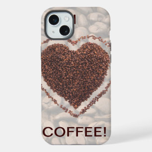 Coffee Lover Coffee Bean Heart 15 Plus iPhone 15 Plus Case