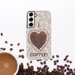 Coffee Lover Coffee Bean Heart Samsung Galaxy S22  Case<br><div class="desc">Coffee Lovers will get a kick out of this! The design looks good on any product. ⭐PERSONALIZE this template with your artwork. ⭐EDIT it further to make more changes. ⭐TRANSFER this design to any product. Visit all my stores at bit.ly/SandyspiderStores (cut and paste).</div>